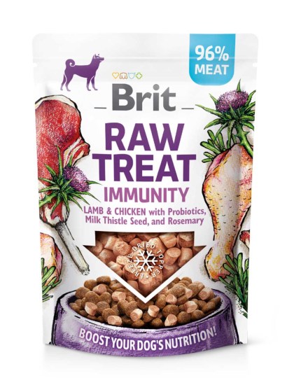 Brit Raw Freeze-dried Treat Immunity Lamb and Chicken 40gr petwithlove pet shop